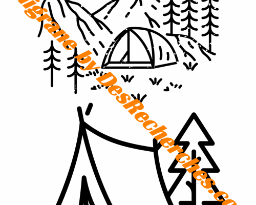Coloriage camping 01 1 filigrane