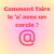 Comment faire le a avec un cercle 
