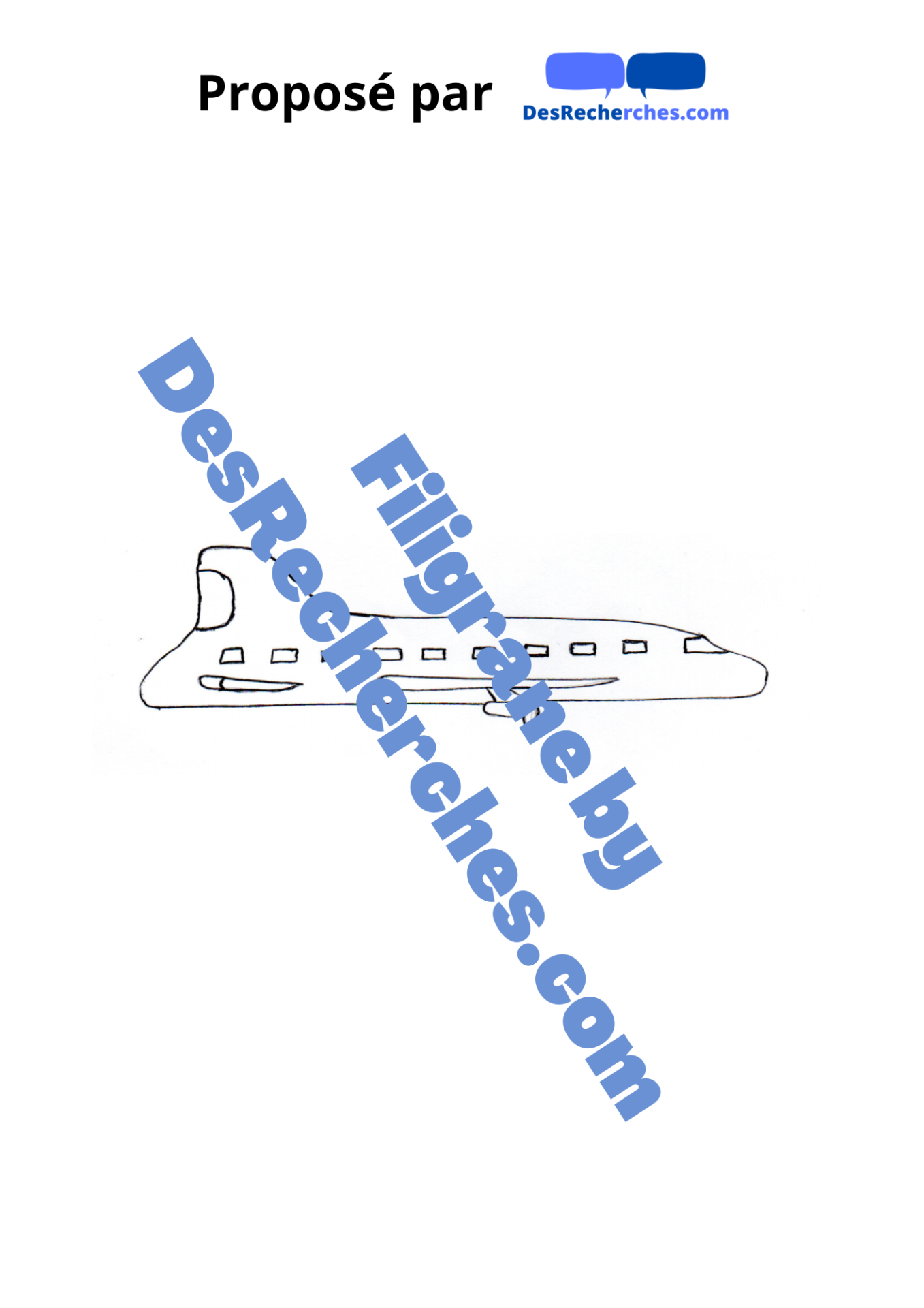 Filigrane groupe coloriage avion et helicoptere fait mains edition 1