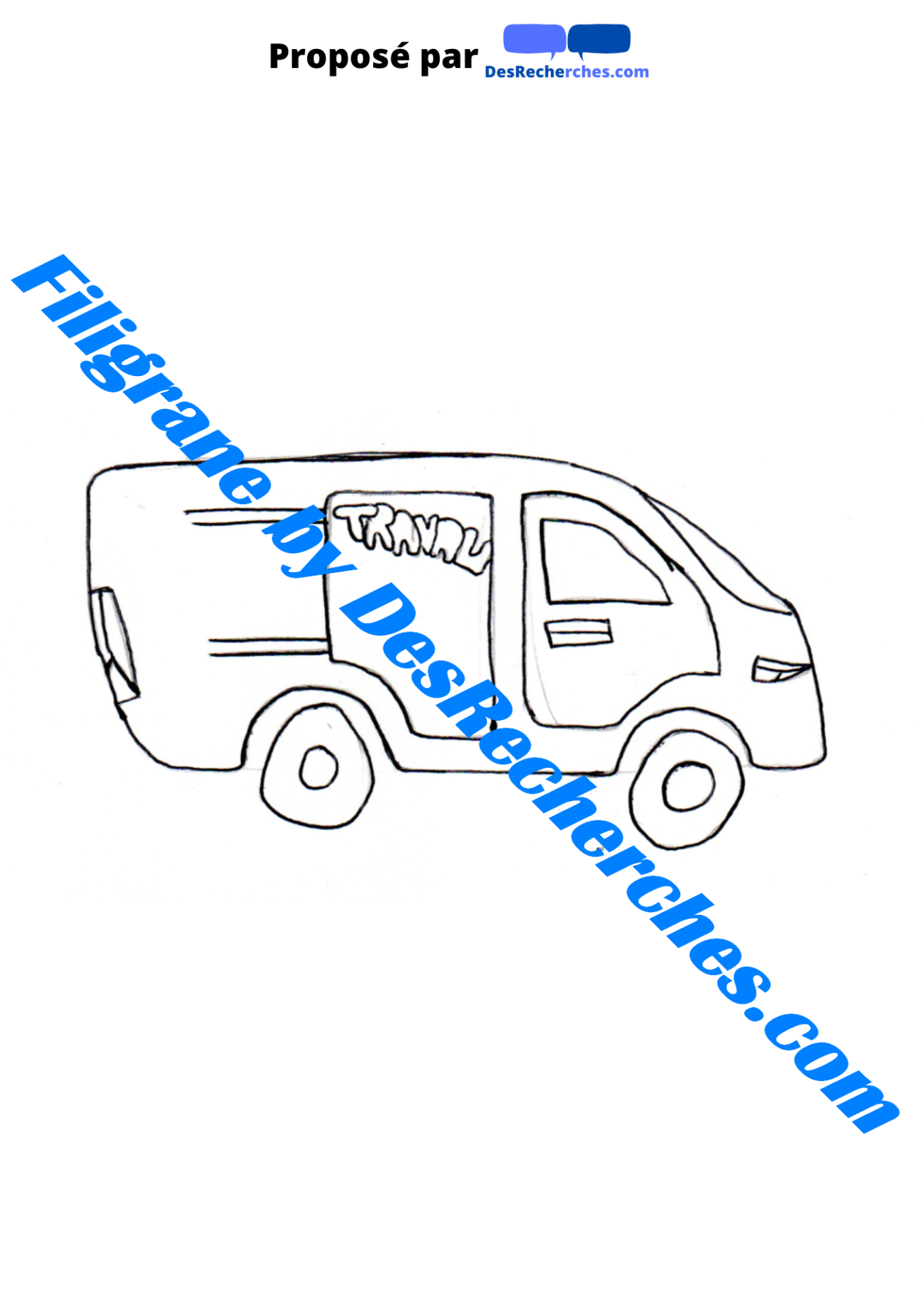 Groupe Coloriage - Camionnette - 06202023-1 (page 2) - filigrane